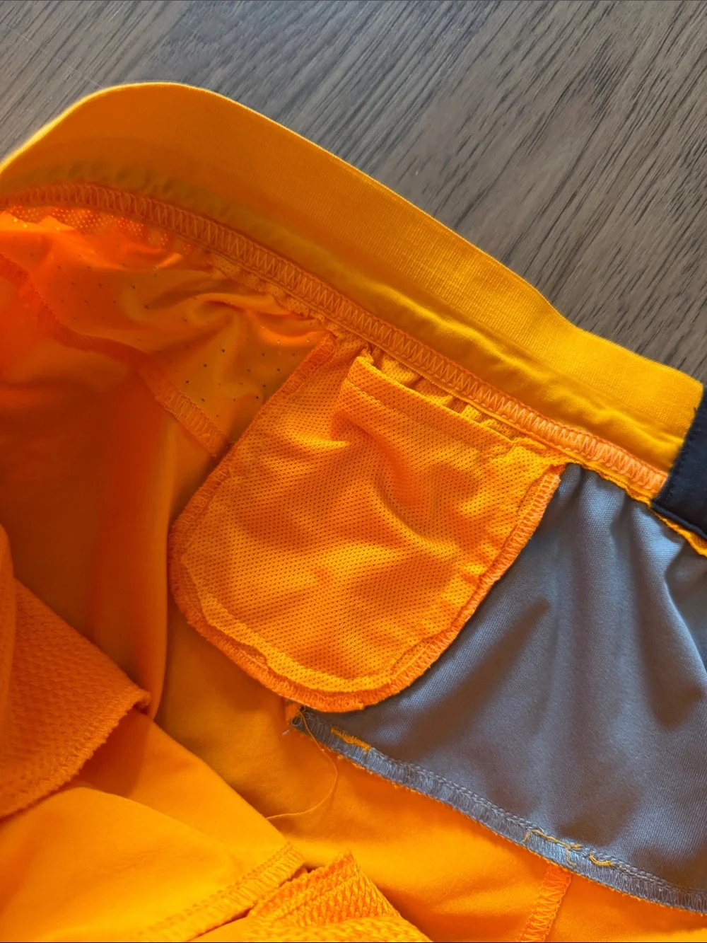 Men's Bright Orange Running Shorts